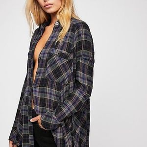 Free People Juniper Ridge Buttondown Shirt Sz. M